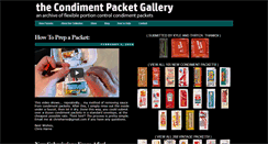 Desktop Screenshot of condimentpacket.com