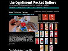 Tablet Screenshot of condimentpacket.com